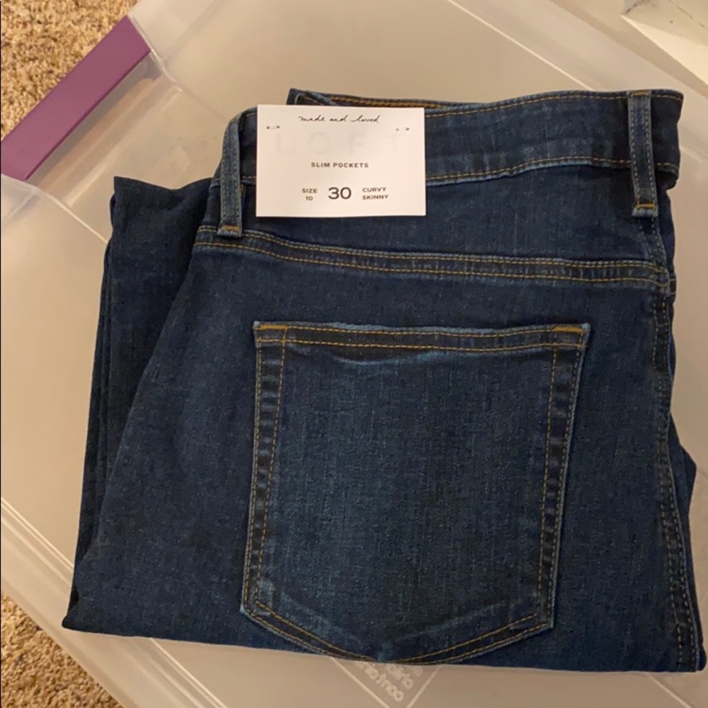 Loft curvy skinny jeans